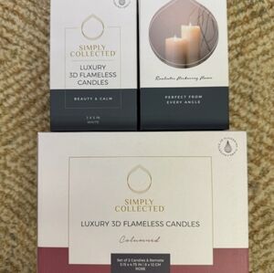 Simply Collected Luxury 3D Flameless Candles (Set Of 2)